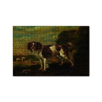 Cakapuzzle Kahverengi Beyaz Çoban Köpeği 255 Parça Puzzle