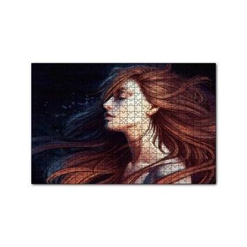 Cakapuzzle Kahverengi Saçlı Kız 120 Parça Puzzle