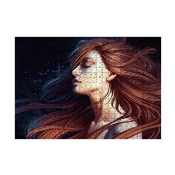 Cakapuzzle Kahverengi Saçlı Kız 120 Parça Puzzle