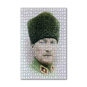 Cakapuzzle Kalpaklı Atatürk Portresi Renkli Görsel 120 Parça Puzzle