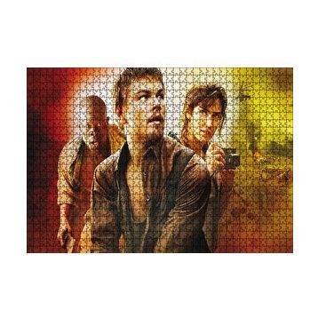 Cakapuzzle Kanlı Elmas Leo ve Jennifer Afiş 120 Parça Ahşap Puzzle