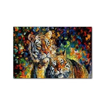 Cakapuzzle Kaplan Çift Yağlıboya 120 Parça Puzzle