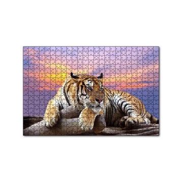 Cakapuzzle Kaplan Gün Batımı Görseli 120 Parça Puzzle