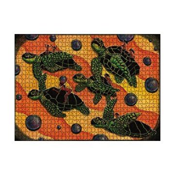 Cakapuzzle Kaplumbağa İnsan Figürü 120 Parça Ahşap Puzzle