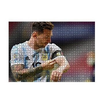 Cakapuzzle Kaptan Messi Arjantin Milli Şampiyonu 120 Parça Ahşap Puzzle
