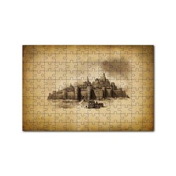 Cakapuzzle Kara Kalem Sanat Çalışması Görseli 120 Parça Puzzle