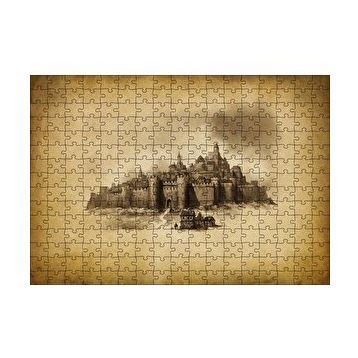 Cakapuzzle Kara Kalem Sanat Çalışması Görseli 120 Parça Puzzle