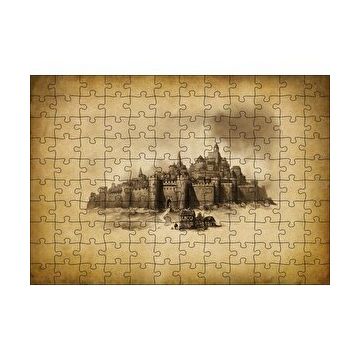 Cakapuzzle Kara Kalem Sanat Çalışması Görseli 120 Parça Puzzle