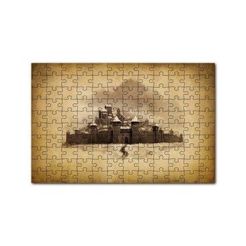 Cakapuzzle Kara Kalem Sanatı Şato Görseli 120 Parça Puzzle