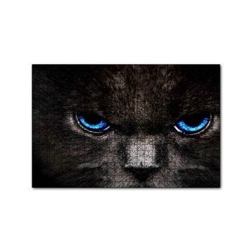 Cakapuzzle Karakedinin Mavi Gözleri 120 Parça Ahşap Puzzle