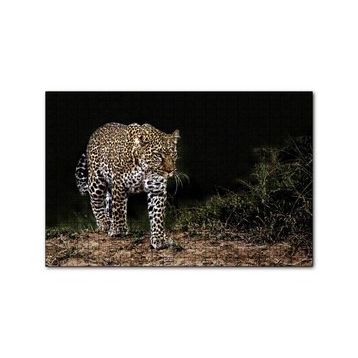 Cakapuzzle Karanlıktaki Java Leoparı 120 Parça Ahşap Puzzle