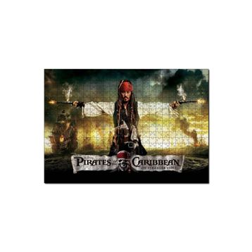 Cakapuzzle Karayip Korsanları Jack Sparrow Film 120 Parça Ahşap Puzzle