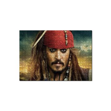 Cakapuzzle Karayip Korsanları Jack Sparrow Görsel 120 Parça Ahşap Puzzle