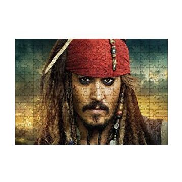 Cakapuzzle Karayip Korsanları Jack Sparrow Görsel 120 Parça Ahşap Puzzle