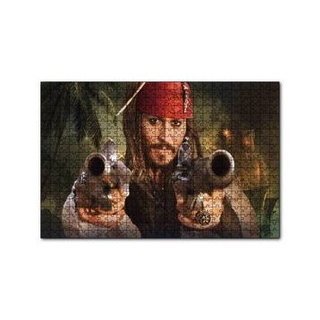 Cakapuzzle Karayip Korsanları Jack Sparrow Mücadelesi 120 Parça Ahşap Puzzle