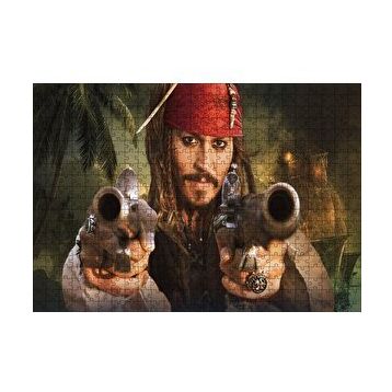 Cakapuzzle Karayip Korsanları Jack Sparrow Mücadelesi 120 Parça Ahşap Puzzle