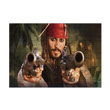 Cakapuzzle Karayip Korsanları Jack Sparrow Mücadelesi 120 Parça Ahşap Puzzle