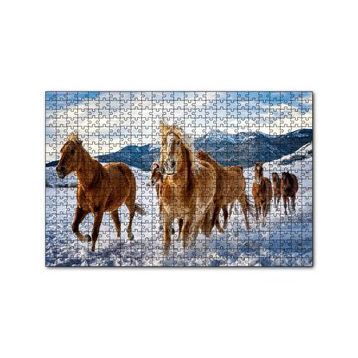 Cakapuzzle Karda Koşan Atlar Görseli 255 Parça Puzzle