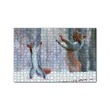 Cakapuzzle Karda Oynayan Sincaplar 120 Parça Ahşap Puzzle