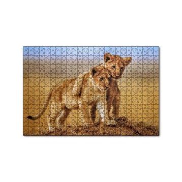 Cakapuzzle Kardeşlik Başkadır Yavru Aslanlar 120 Parça Ahşap Puzzle