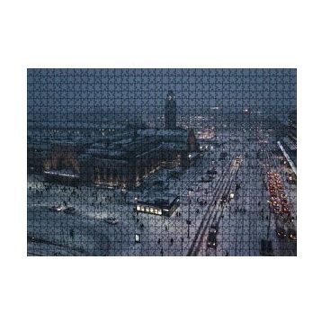 Cakapuzzle Karla Kaplı Caddeler ve Tren Istasyonu 255 Parça Puzzle