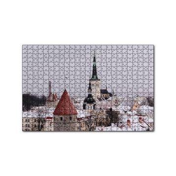 Cakapuzzle Karla Kaplı Çatılar 255 Parça Puzzle