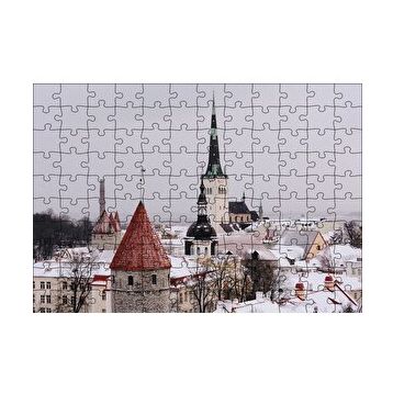 Cakapuzzle Karla Kaplı Çatılar 255 Parça Puzzle