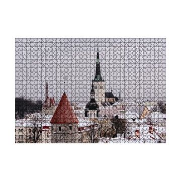 Cakapuzzle Karla Kaplı Çatılar 255 Parça Puzzle