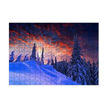 Cakapuzzle Karla Kaplı Tepeler ve Mor Gökler 255 Parça Puzzle