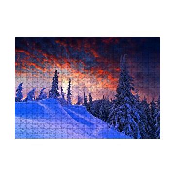 Cakapuzzle Karla Kaplı Tepeler ve Mor Gökler 255 Parça Puzzle