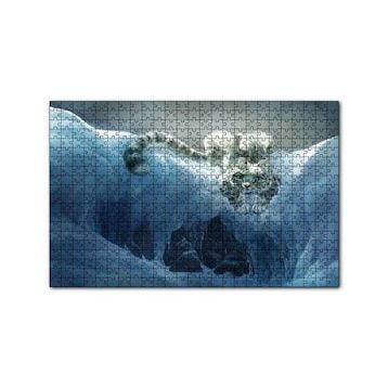 Cakapuzzle Karların Arasındaki Sevimli Vaşak 120 Parça Ahşap Puzzle