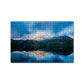 Cakapuzzle Karlı Dağlar ve Berrak Göl 120 Parça Ahşap Puzzle