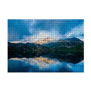 Cakapuzzle Karlı Dağlar ve Berrak Göl 120 Parça Ahşap Puzzle