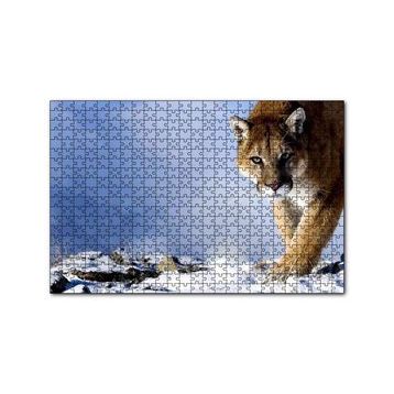 Cakapuzzle Karlı Tepedeki Puma 120 Parça Ahşap Puzzle