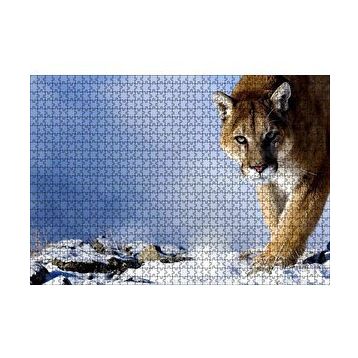 Cakapuzzle Karlı Tepedeki Puma 120 Parça Ahşap Puzzle