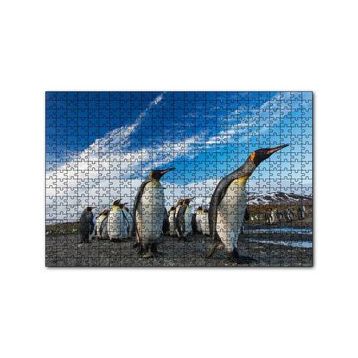Cakapuzzle Karlı Topraklar ve Penguenler 120 Parça Ahşap Puzzle
