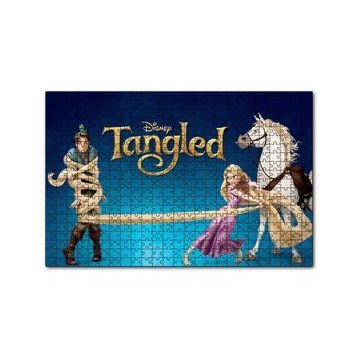 Cakapuzzle Karmakarışık Rapunzel At ve Genç 120 Parça Ahşap Puzzle