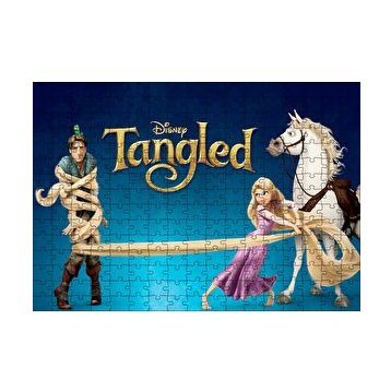 Cakapuzzle Karmakarışık Rapunzel At ve Genç 120 Parça Ahşap Puzzle