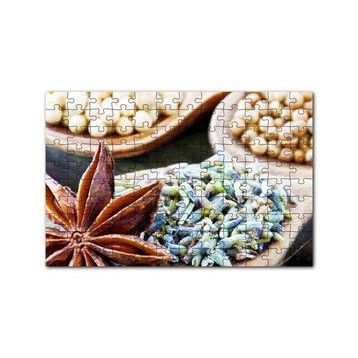 Cakapuzzle Kaselerde Anason ve Muhtelif Baharatlar 120 Parça Ahşap Puzzle
