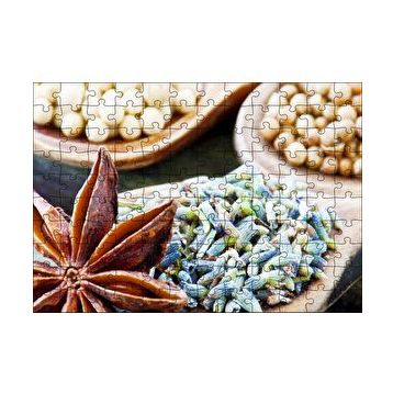 Cakapuzzle Kaselerde Anason ve Muhtelif Baharatlar 120 Parça Ahşap Puzzle