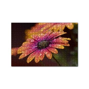 Cakapuzzle Kasımpatı ve Yağmur Damlaları Yakın Plan 120 Parça Ahşap Puzzle