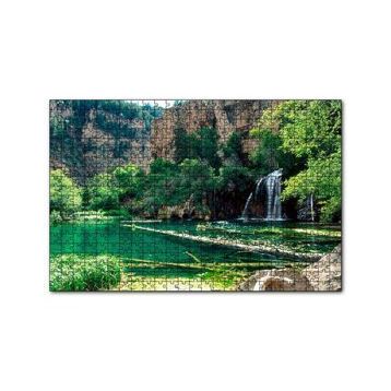 Cakapuzzle Kayalıklar Şelale Göl Manzarası 255 Parça Puzzle