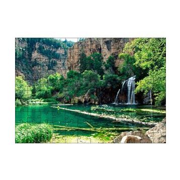 Cakapuzzle Kayalıklar Şelale Göl Manzarası 255 Parça Puzzle