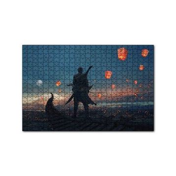 Cakapuzzle Kayıktaki Savaşçı ve Uçan Fenerler 255 Parça Puzzle