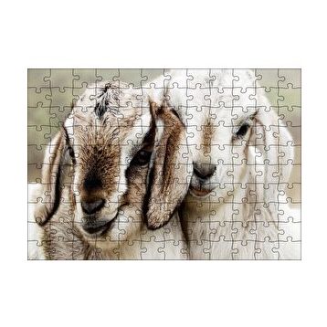 Cakapuzzle Keçi Yvruları Görseli 120 Parça Ahşap Puzzle