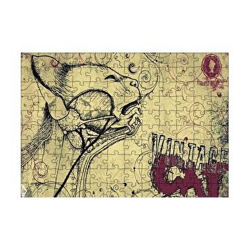 Cakapuzzle Kedi Detaylı Kesit Çizim 255 Parça Puzzle