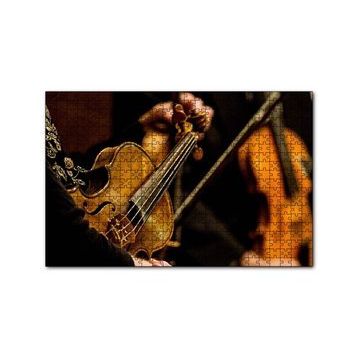 Cakapuzzle Keman Kültür Aletleri 2016 Müzik 120 Parça Ahşap Puzzle