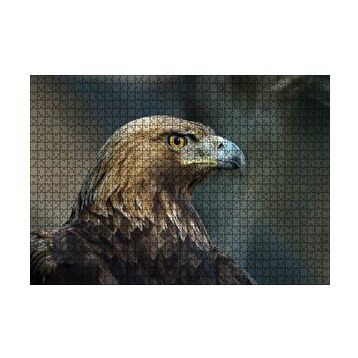 Cakapuzzle Keskin Bakışlı Kartal Yakın Profil 120 Parça Ahşap Puzzle