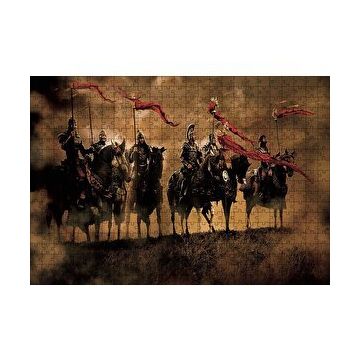 Cakapuzzle King Arthur Atlılar 120 Parça Ahşap Puzzle