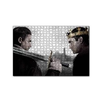 Cakapuzzle King Arthur Charlie Hunnam ve Jude Law 120 Parça Ahşap Puzzle